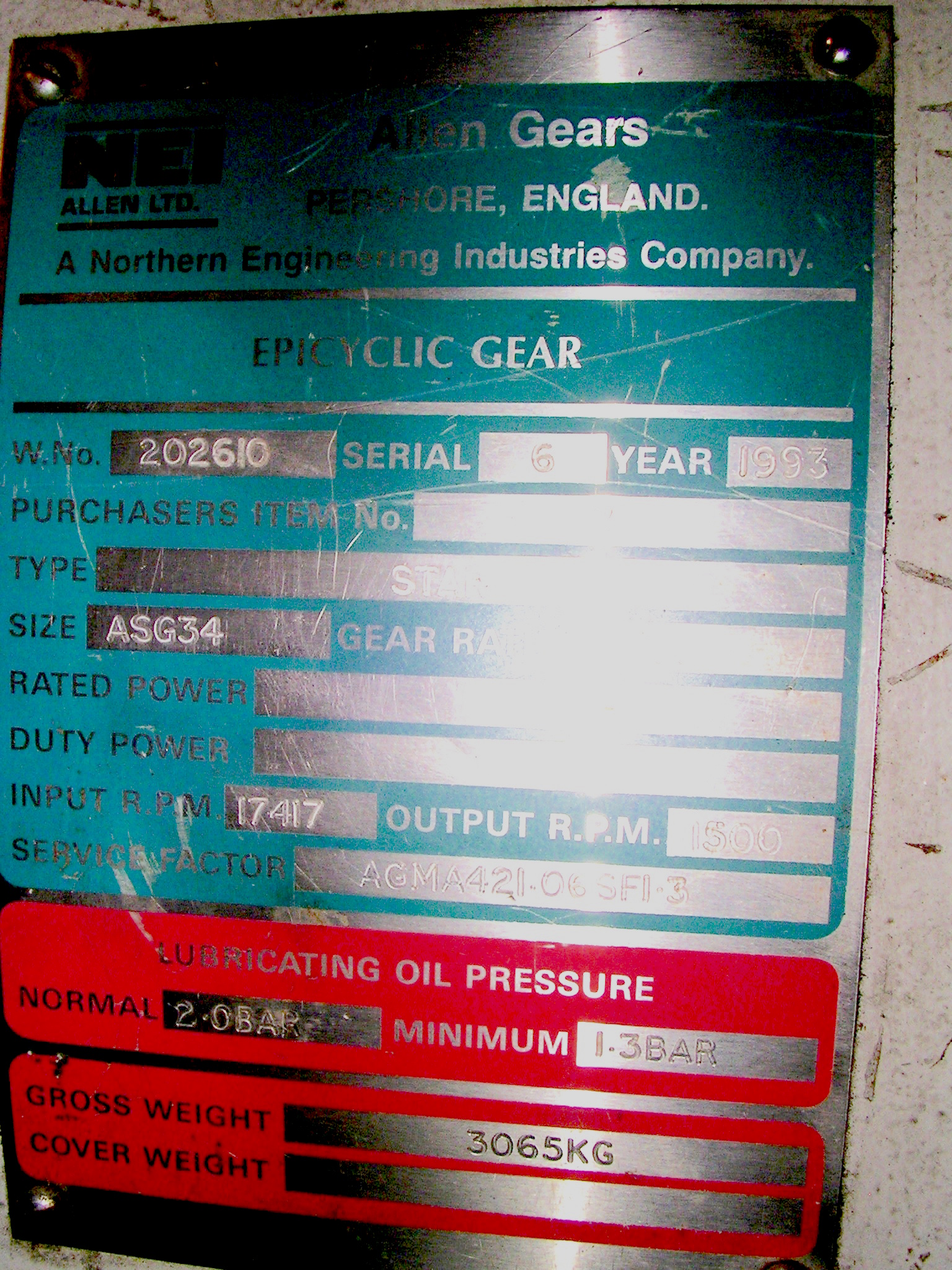 Speed Reduction Gearbox and Start Drive